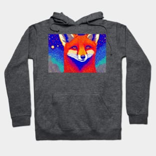 Cosmic Red Fox Hoodie